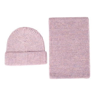 Wool Knit Scarf Beanie Ladies Warm Two piece Set