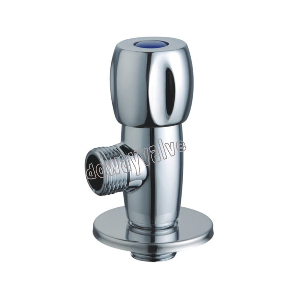 Toilette Salle de bains Poign&eacute;e en alliage de zinc Polonais et vanne d'angle chrom&eacute;e