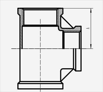 T&eacute; de raccord de tuyau en acier inoxydable