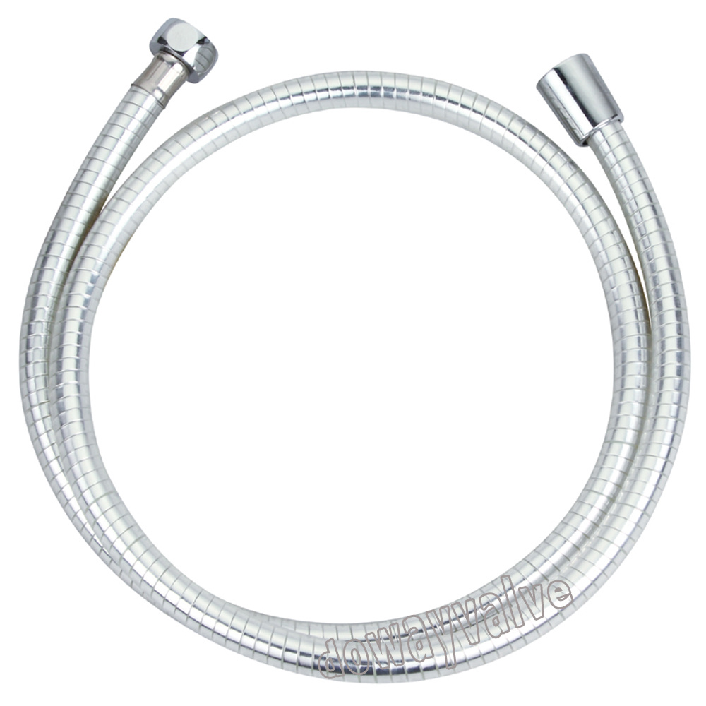 Tuyau de douche en PVC transparent en argent