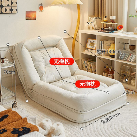 Lazy Foldable Lazy Sofa Bed Hotel Home Chenille Fabric Soft Foam Easy to Move Factory Price Wholesales ODM OEM Color Leisure Sofa