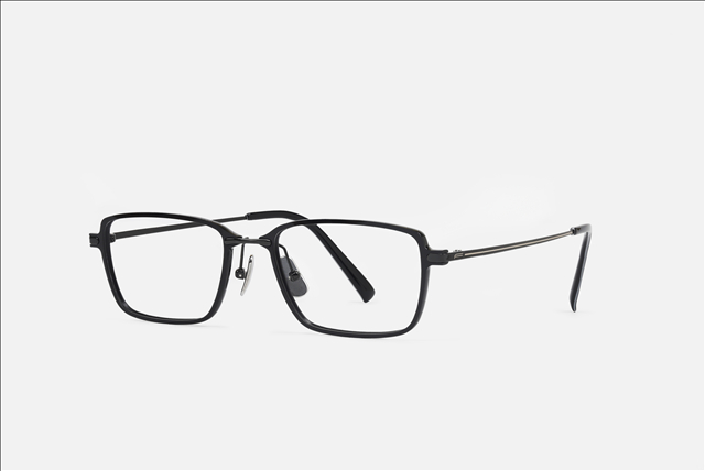 PA2223F Nylon square front with titanium eyewear glasses frame