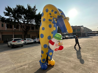 Inflatable Upside-down Clown Cartoon