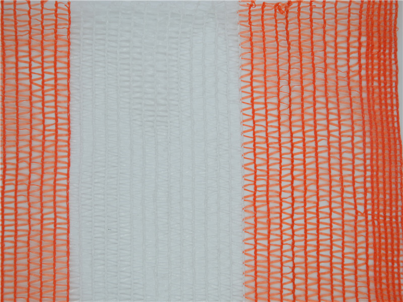 Venta al por mayor 40GSM Red de sombra de jardín blanco y naranja