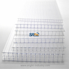 14mm Clear Color Four Wall Polycarbonate Hollow Sheet Transparent PC Roofing Sheet for Buildings