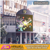 Affichage publicitaire LED en forme d'arc en plein air en toit