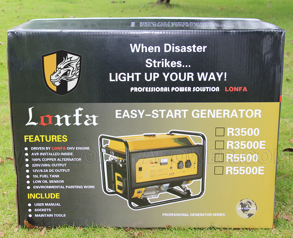R5500 3000W 212CC 7.0HP High Quality Gasoline Petrol Generator