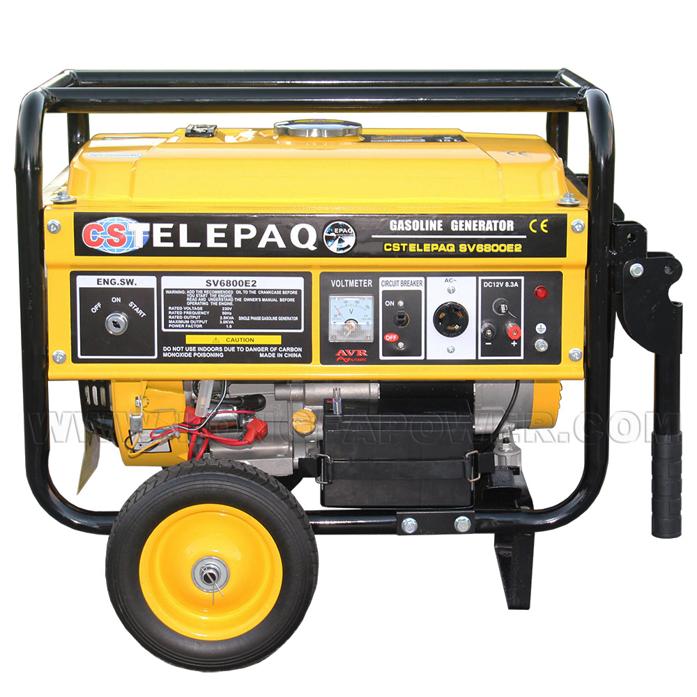 CSTElepaq 3kVA 3kw 3500W 3.5kw 3.5kVA 5kw 5kVA 5000W Portable Petrol Gasoline Generator