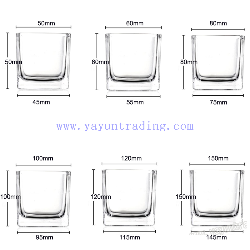 square jar size with logo