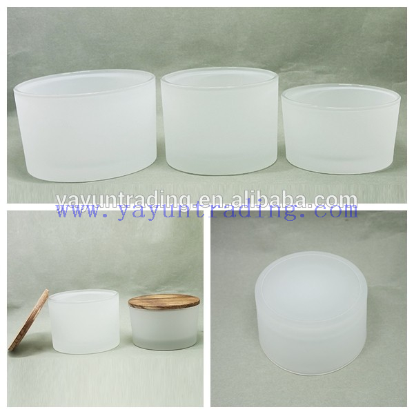 Wholesale Big Mouth Mint Green Unique Candle Jars with Bamboo Lid 