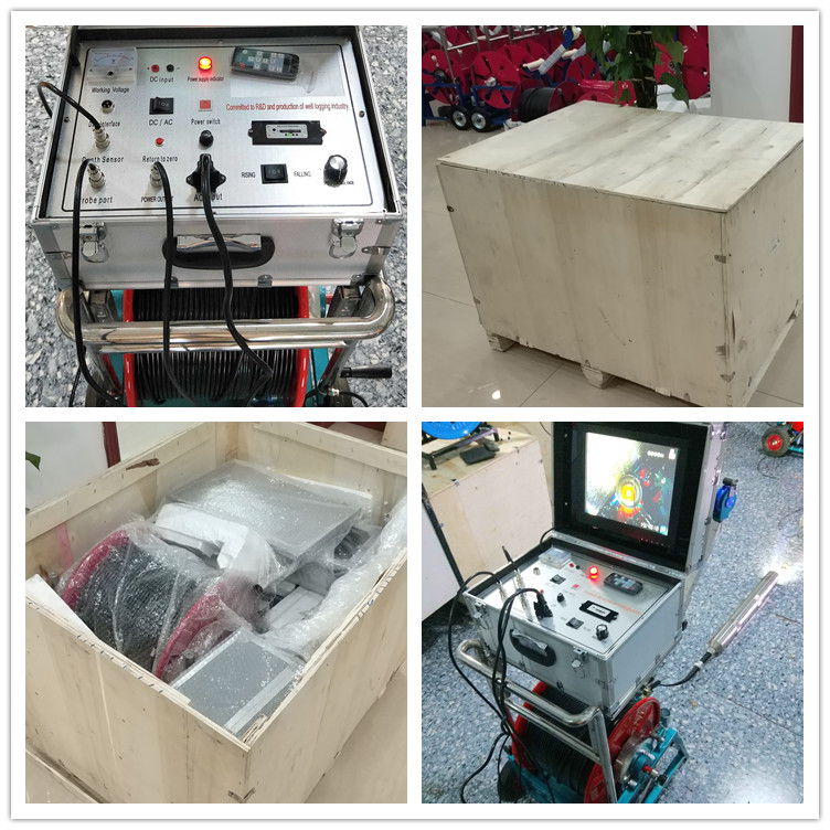 100 ℃ Expédition de caméra de forage panoramique à haute température en Indonésie