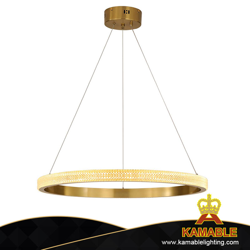 Классическое кольцо, современное стекло, металл, домашняя комната, светодиодный подвесной светильник (KD91011-108+85+65+45D)