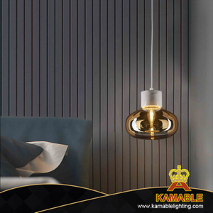 Дизайнерский стиль Элегантный домашний теплый стеклянный стальной подвесной светильник (KA1181S1-A)