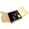 double door open Wine Gift Boxes 36.5 x35.3 x10.4cm, Bottle Gift Boxes for Liquor, Wine and Champagne with foam tray