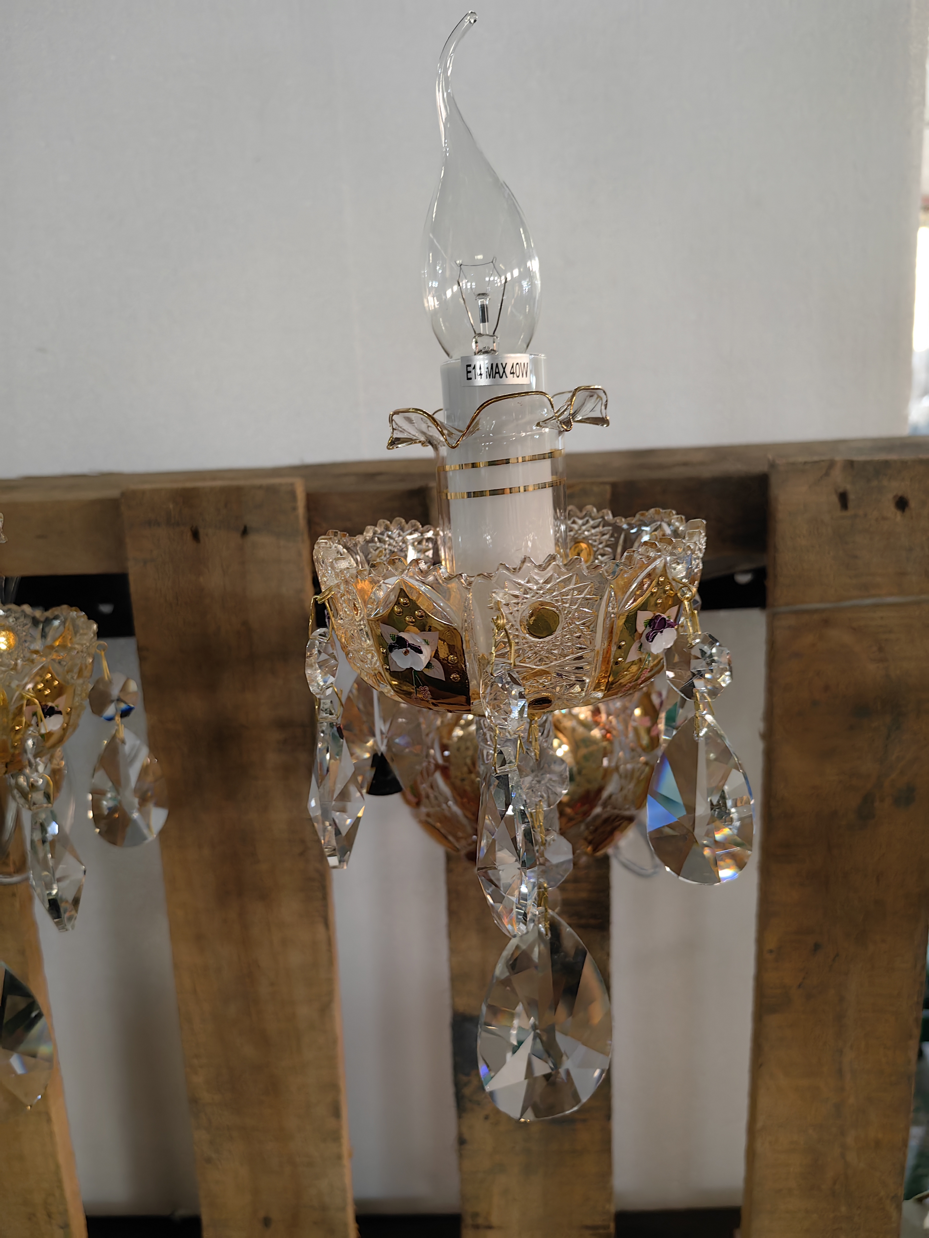 Необычный элегантный дизайн Crystal Glass Metal Hotel Villa Wall Light (MD9859-1)