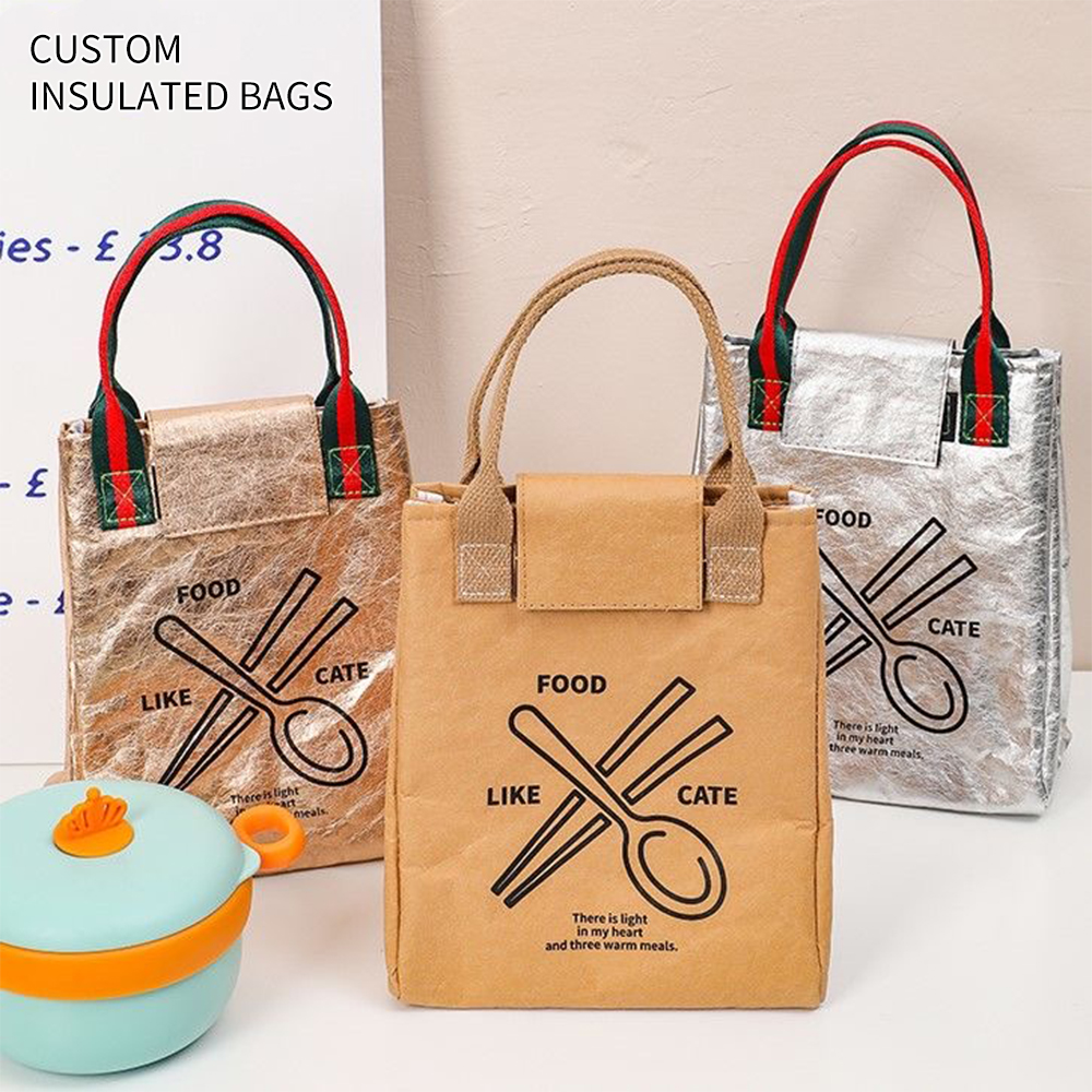 Tyvek Cooler Bag And Insulated Food And Lunch Bag Customized 