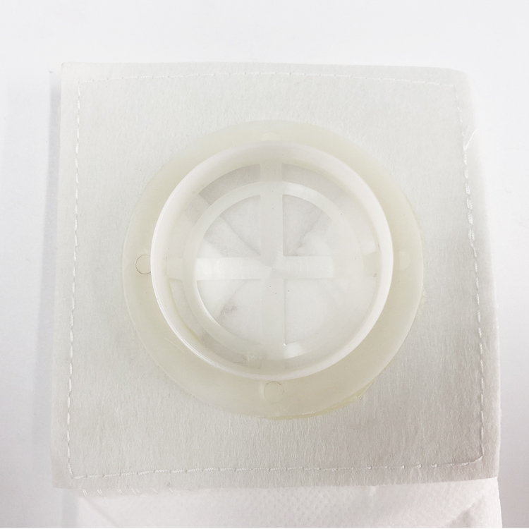 Bolsa de filtro de polvo HEPA de escape universal no tejida blanca para unidades de aspiradora central