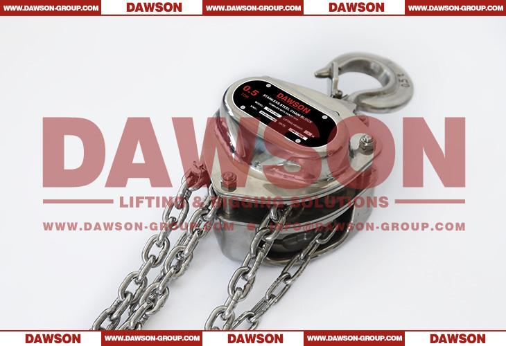 DS-ST-C DAWSON ASNZS1418.2-1997 Polipasto de cadena de acero inoxidable, bloque de cadena SS, equipos de elevaci&oacute;n - Dawson Group Ltd. - Fabricante de China