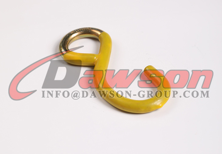 DSWHS012 BS 800KG 1750LBS S フック、半分プラスチック コーティング付き