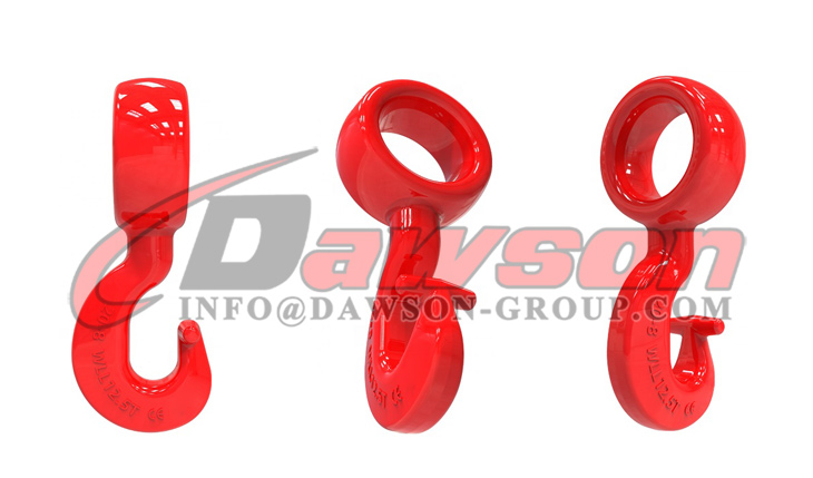 DS026 G80 Gancho de gargantilla con ojo giratorio de acero de aleaci&oacute;n forjado para eslingas de cadena - Dawson Group Ltd. - F&aacute;brica de China, fabricante