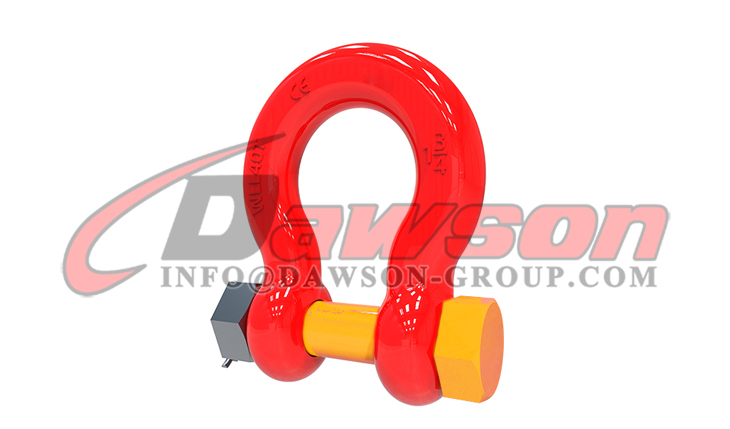 DS756 G8 ボルト タイプ合金弓シャックル、安全ピン付きアンカー シャックル - Dawson Group Ltd. - 中国工場、メーカー