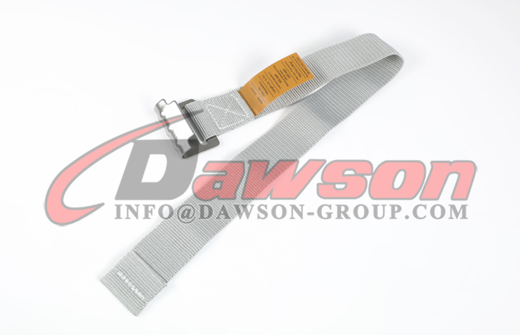 BS EN12195-2 45MM LC 300daN أشرطة رمادية مع خطاف مسطح - Dawson Group Ltd. - الصين الصانع والمصنع