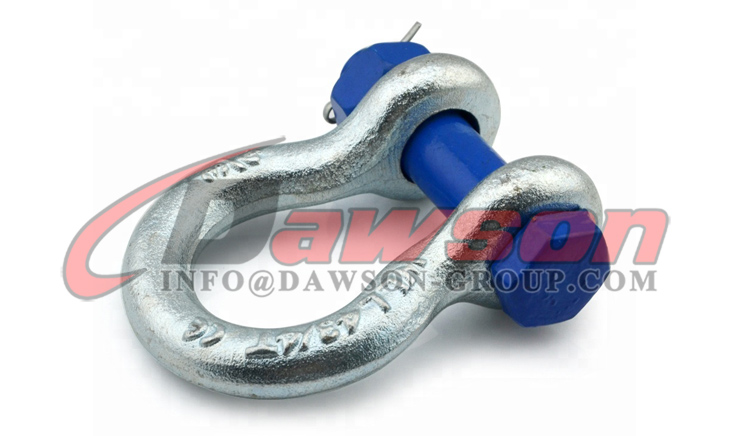 Grillete de anclaje tipo perno S6, Grillete de arco tipo EE. UU. galvanizado en caliente marca Dawson con pasador de seguridad - Dawson Group Ltd. - Proveedor y fabricante de China