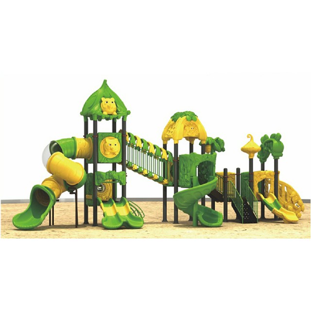 Kombinierter Spielplatz für Kleinkinder im Freien, großer Cartoon-Tier (ML-2004101)