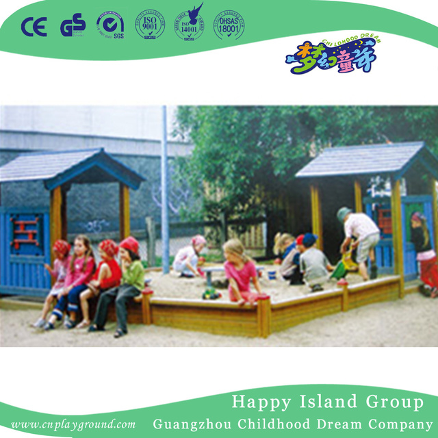 Outdoor Kids Play Pavilion und Sand Pool Kombination öffentliche Einrichtung (HHK-14908)
