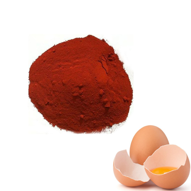 Cantaxantina de calidad alimentaria al 10 % de pureza para la pigmentación de yemas de huevo, piel de pollo de engorde y salmón
