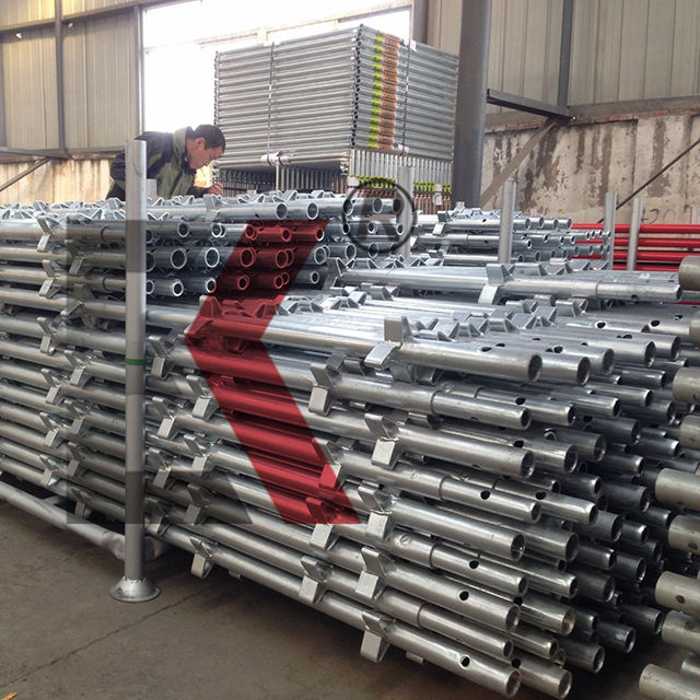 澳大利亚客户普通用途脚手架kwikstage系统镀锌垂直标准