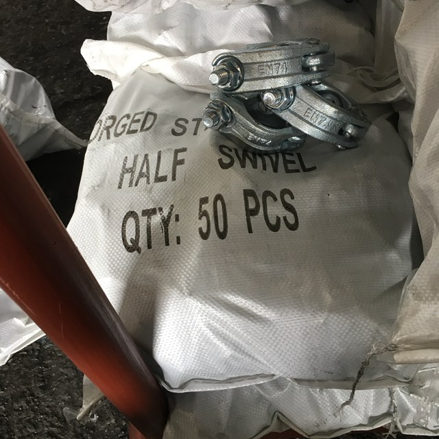 滴锻造的脚手架镀金半旋转耦合器