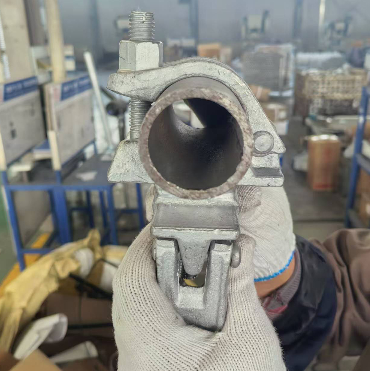 Abrazadera de andamio de forma especial de doble acoplador 60 X 60