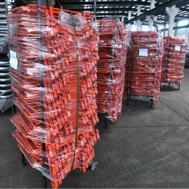 Puerta de seguridad de andamios con recubrimiento en polvo para la construcción