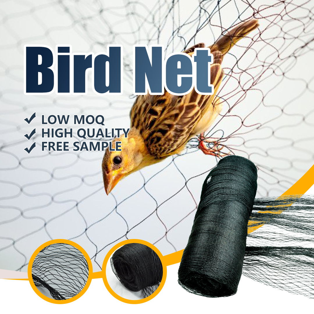Red de protección de aves para agricultura 100% HDPE 
