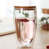 Double Egg-Shaped Glass Drink Glasses Cup