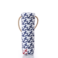 1 Bottle Wine Canvas cotton Bag With jute Rope Handle