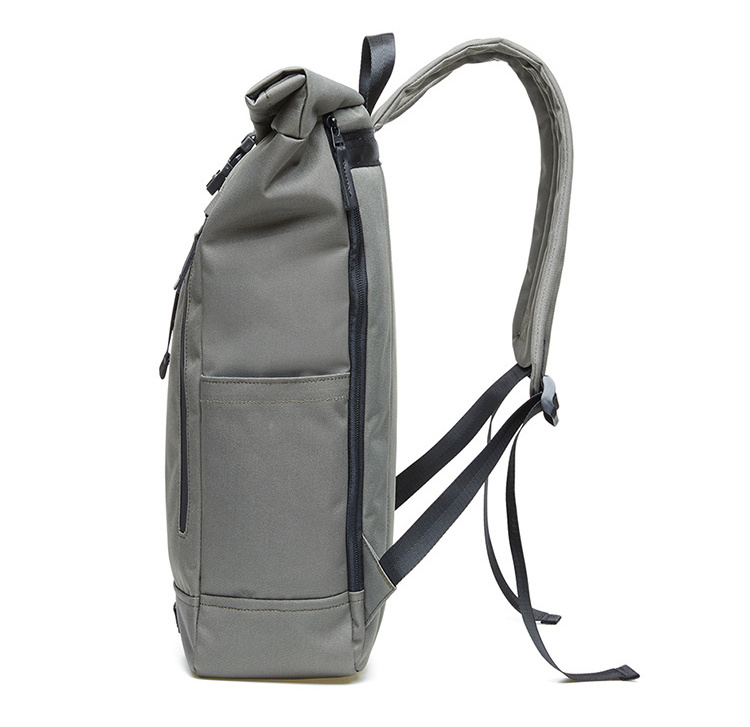 Polyester School Outdoor Waterproof Rucksack Daypack Roll Top Travel Backpack