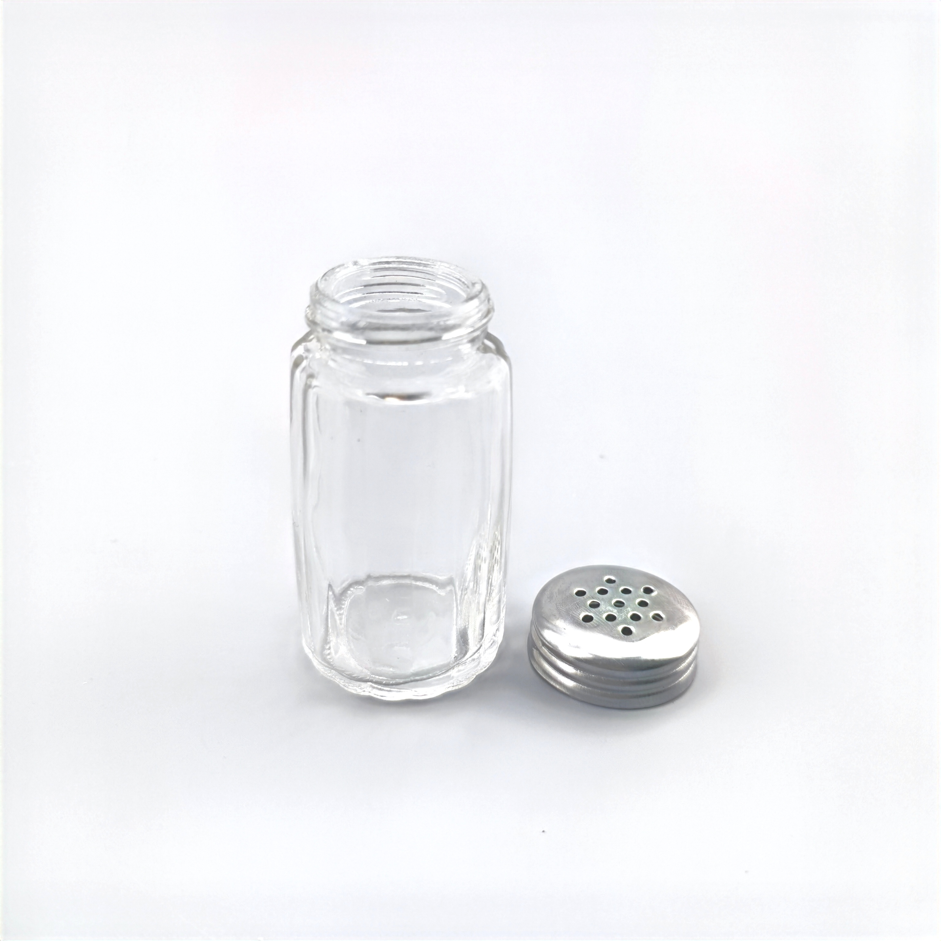 50ml Round Glass Spice Jar Pepper, Salt Packing Botlle