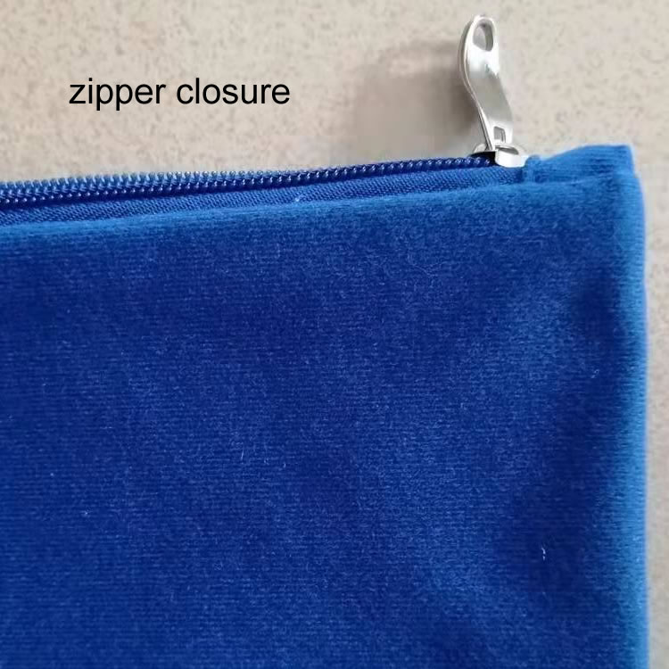 Mercerized Velvet Zipper Bag Pouch for swimming