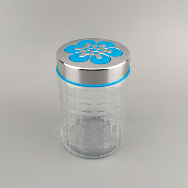  Large Capacity Unique Round Sealed Glass Food Storage Jar