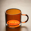 Tea Color Double-Layer High Borosilicate Glass Drinking Cup