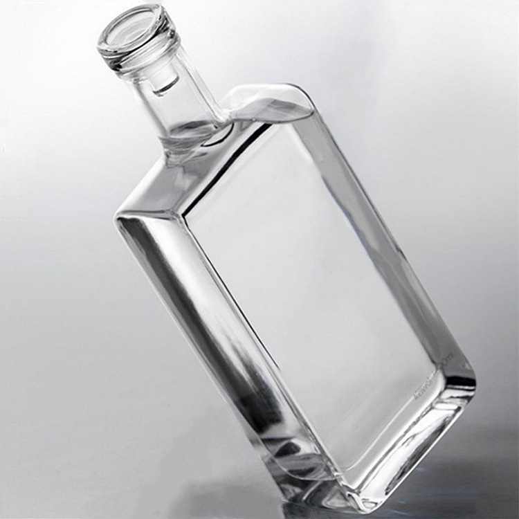 500ml Square Glass Wine Packing Bottle Empty Glass Bottle