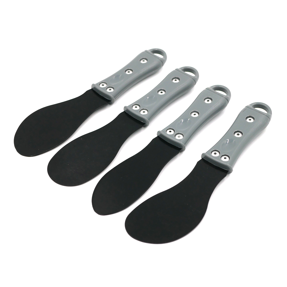 4pcs Grout Caulk Removal Tool Black Metal Blade Plastic Handle Sealant Scraper knife for Exterior/ Curtain Wall