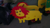 Lion Animado Horse de balanceo al aire libre para niños