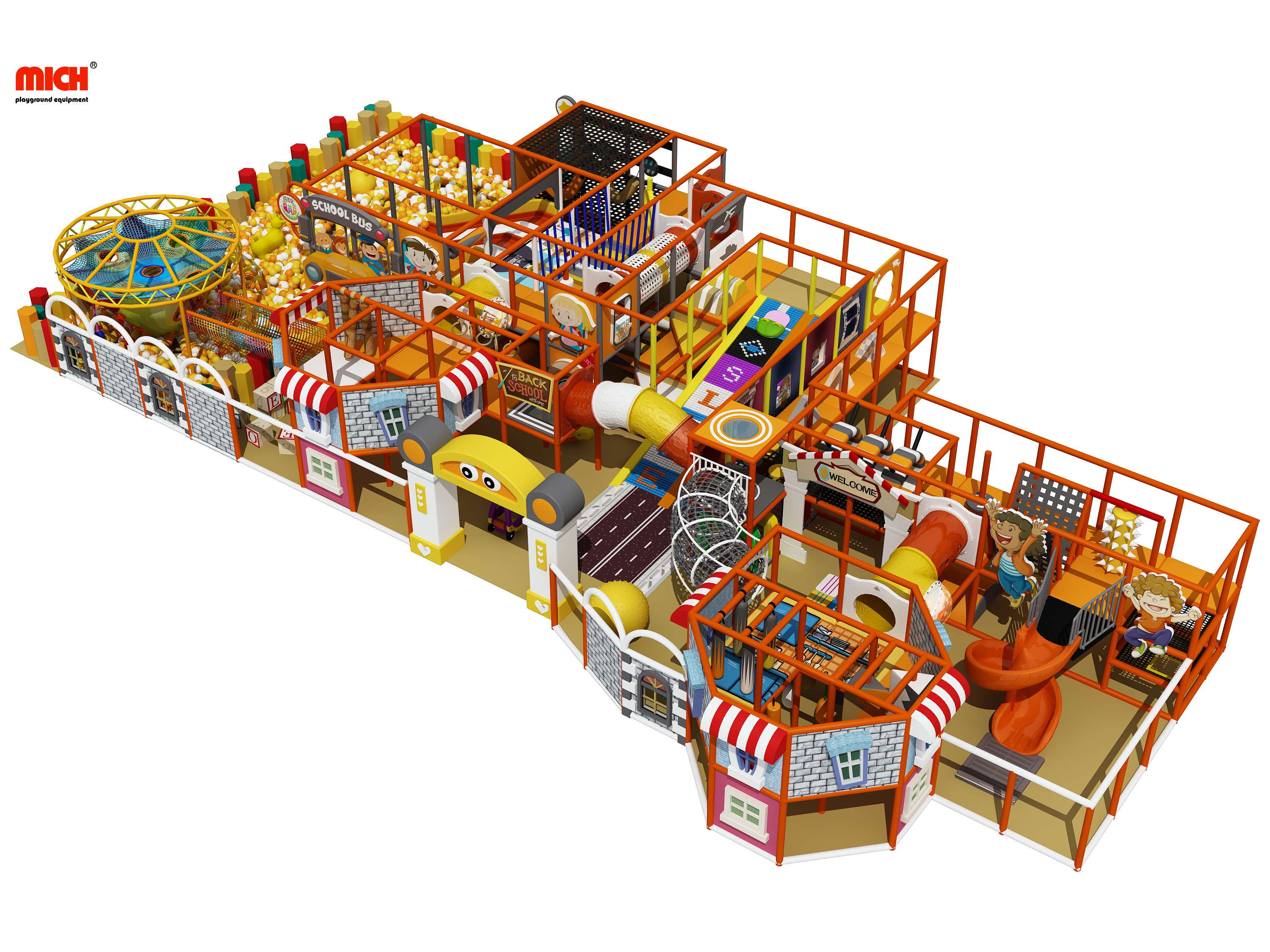 Ultimo parco giochi per indoor soft per bambini commerciali