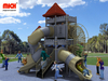 China Medium Daycare Outdoor Playground dengan berbagai slide