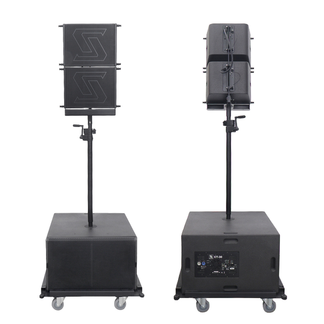 CT10 & CT30P 10 pouces coaxiaux professionnels auto-alimentés en ligne de haut-parleur Système de son pour les événements