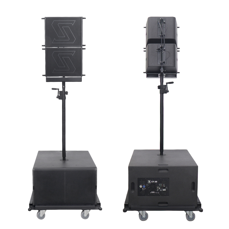 CT10 & CT30P 10 pouces coaxiaux professionnels auto-alimentés en ligne de haut-parleur Système de son pour les événements