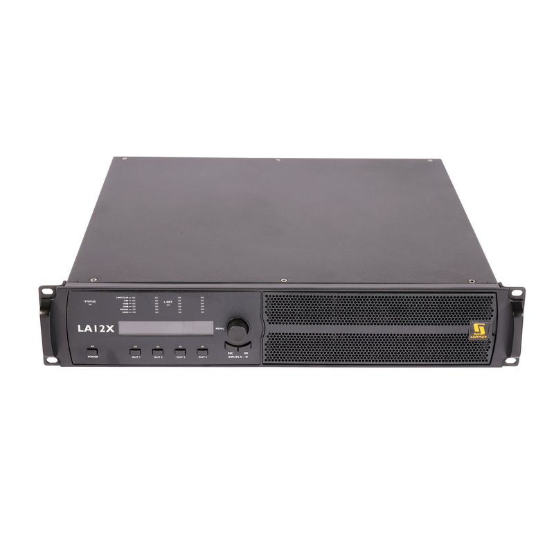LA12X 12000W 4 canales Clase D Audio DSP Amplificador de alimentación